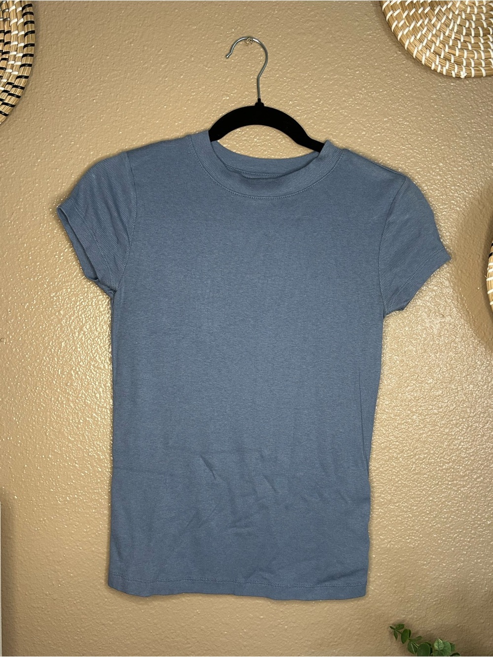 a new day Short Sleeve Crew Tee - Dusty Blue